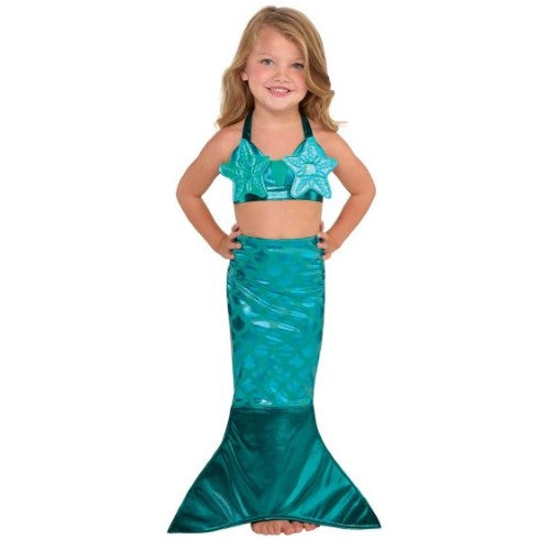 Costume Mermaid Teal Girl's 4-6 Years