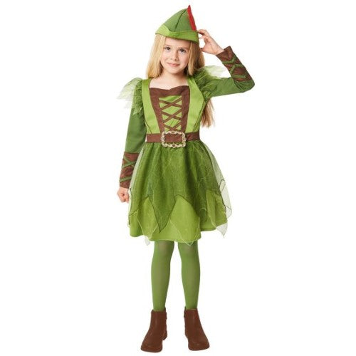 Costume Peter Pan Girls 6-8 Years