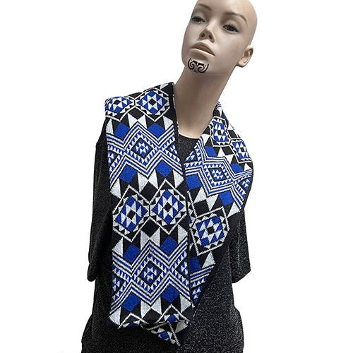 M?ori Scarf - Royal Blue (13.8 x 1.5cm)