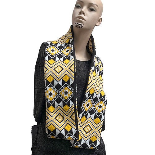 M?ori Scarf - Yellow (13.8 x 1.5cm)
