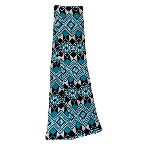 M?ori Scarf - Royal Aqua (13.8 x 1.5cm)