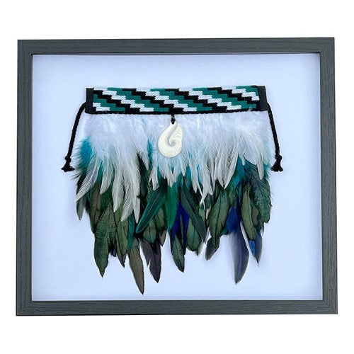 Wall Art - Framed Mini Paua Korowai