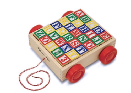 Melissa & Doug - Classic ABC Block Cart