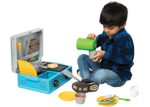 Melissa & Doug Let's Explore - Wooden Camp Stove Play Set