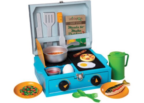 Melissa & Doug Let's Explore - Wooden Camp Stove Play Set
