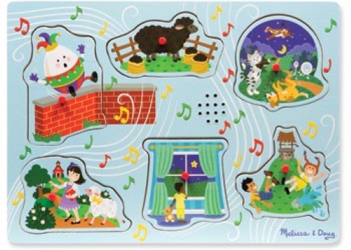 Melissa & Doug - Sing-Along Nursery Rhymes 2 Song Puzzle - 6pc
