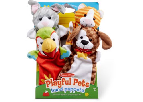Melissa & Doug - Hand Puppets - Playful Pets