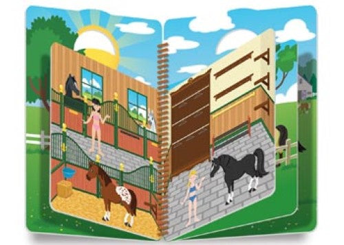 Melissa & Doug - Reusable Puffy Sticker Activity Book - Riding Club