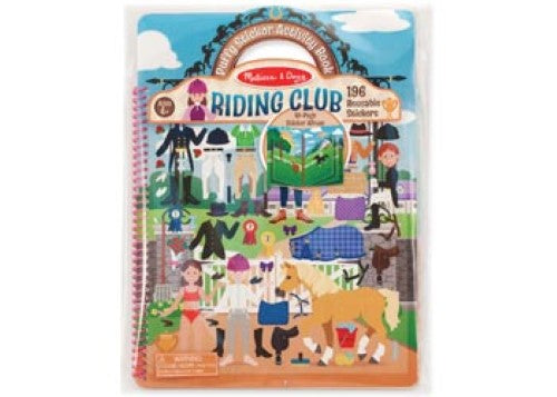 Melissa & Doug - Reusable Puffy Sticker Activity Book - Riding Club