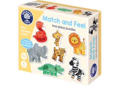 Orchard Toys - Match & Feel 2Pc Puzzles