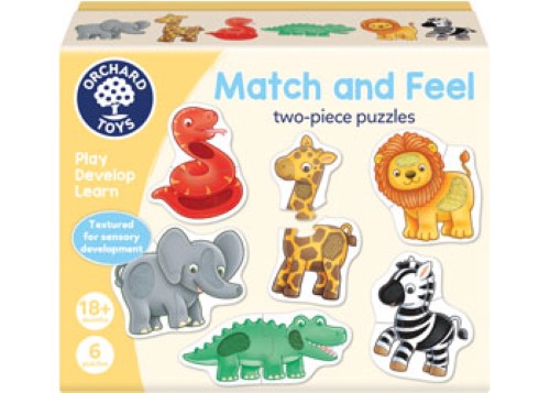 Orchard Toys - Match & Feel 2Pc Puzzles