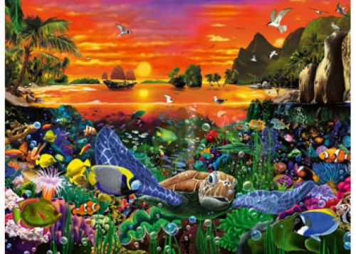 Ravensburger Turtle in the Reef Puzzle 500 Pieces