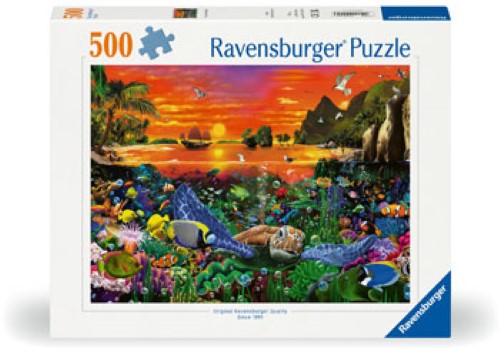 Ravensburger Turtle in the Reef Puzzle 500 Pieces