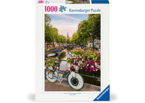 Ravensburger Bicycle and Flowers in Amsterdam 1000 Pieces