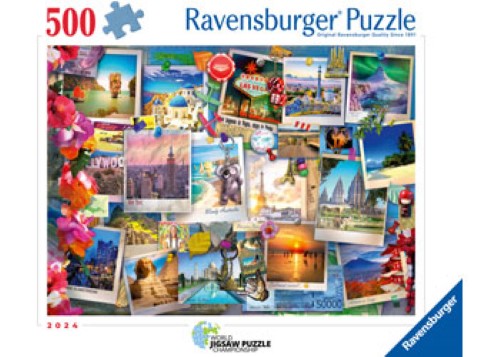 Ravensburger World Travel Pinboard Puzzle 500 Pieces