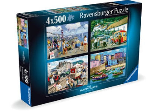Ravensburger Happy Days No 8 Holidays Puzzle 4X 4x500 Pieces