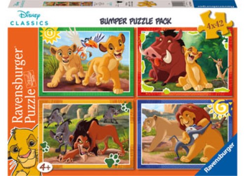 Ravensburger Disney Lion King Bumper Pack Puzzle 4x42 Pieces