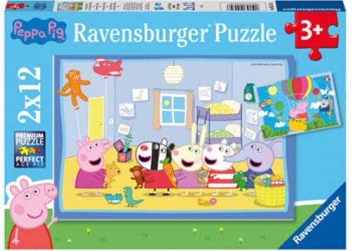 Ravensburger Peppa's Adventures Puzzle 2x12 Pieces