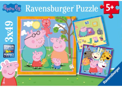 Ravensburger Peppa's Family & Friends Puzzle 3x49 Pieces