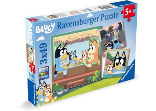 Ravensburger Bluey's Adventures! Puzzle 3x49 Pieces