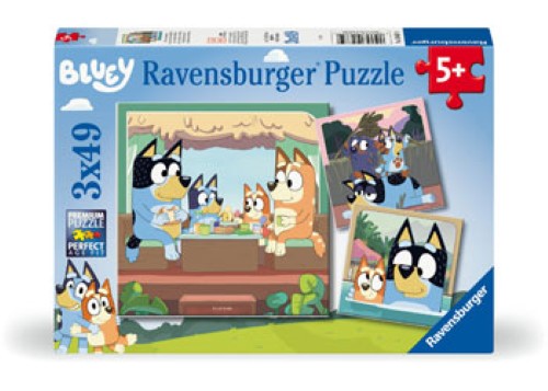Ravensburger Bluey's Adventures! Puzzle 3x49 Pieces
