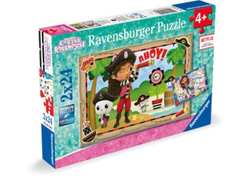 Ravensburger Gabby's Dollhouse Lets Pirate Party! 2x24 Piece