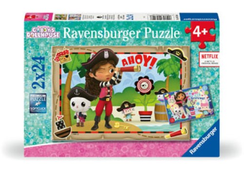 Ravensburger Gabby's Dollhouse Lets Pirate Party! 2x24 Piece
