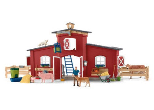 Schleich - Red Barn with Animals & Accessories