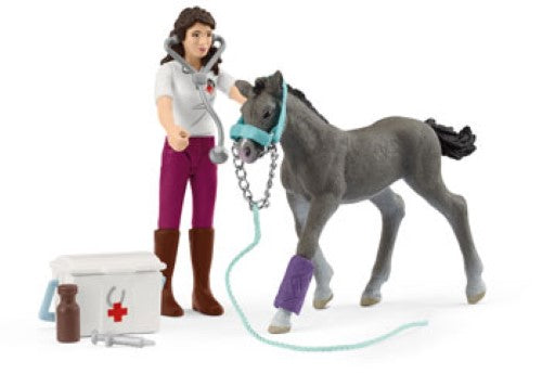 Schleich - Mrs. Kramer with foal