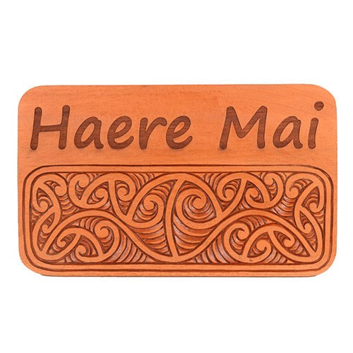 Wall Art - Haere Mai Wood Sign (31 x 19cm)