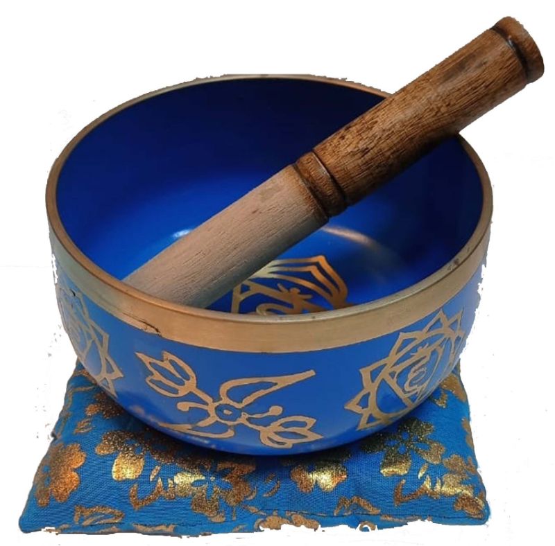 Chakra Singing Bowl 3 - Blue with Gift Box (14cm)