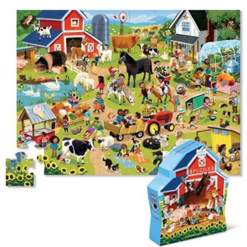 Jigsaw Puzzle - Crocodile Creek Day at the Museum Farm (48pc)