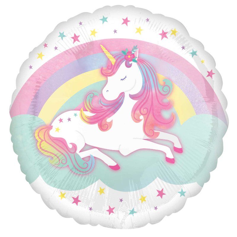 Foil Balloon - STD HX Enchanted Unicorn (45cm)