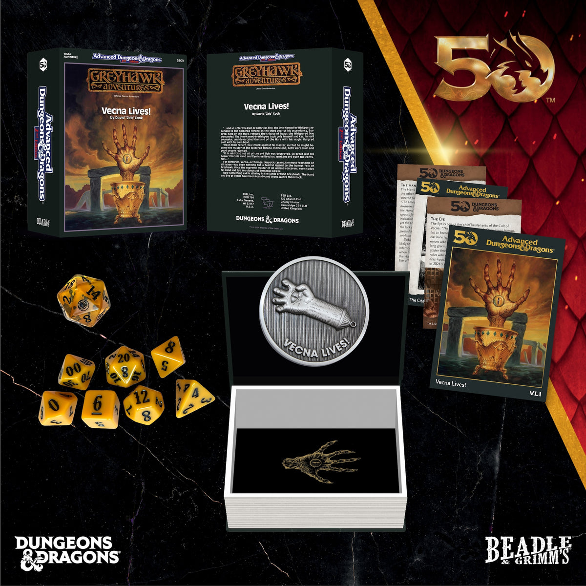 Beadle & Grimm's Classic Module Collection Vecna Lives Dice & Accessories Set