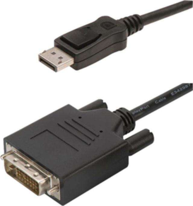 Digitus 2m DisplayPort to DVI-D cable, supports 1080p at 60Hz for seamless video connectivity between devices and displays.