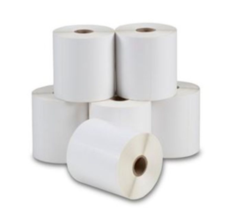 Thermal Direct Label roll with 500 durable 95x50mm labels featuring permanent adhesive for efficient product labeling.