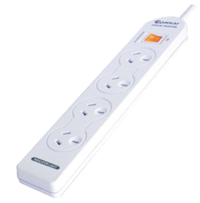 Sansai 4 Way Basic Powerboard with Master Switch