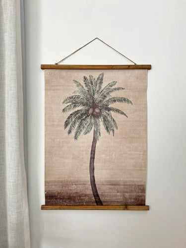 Vintage Print - Palm Scene 75 x 100cm (Set of 2)