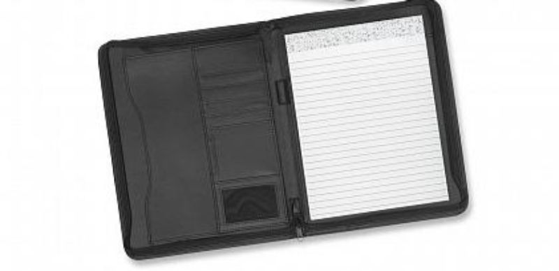 Bradford Zip Portfolio - Black (Set of 3)