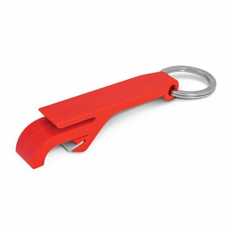 Snappy Bottle Opener Key Ring - Red (Set of 100)