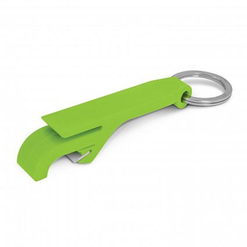 Snappy Bottle Opener Key Ring - Bright Green (Set of 100)