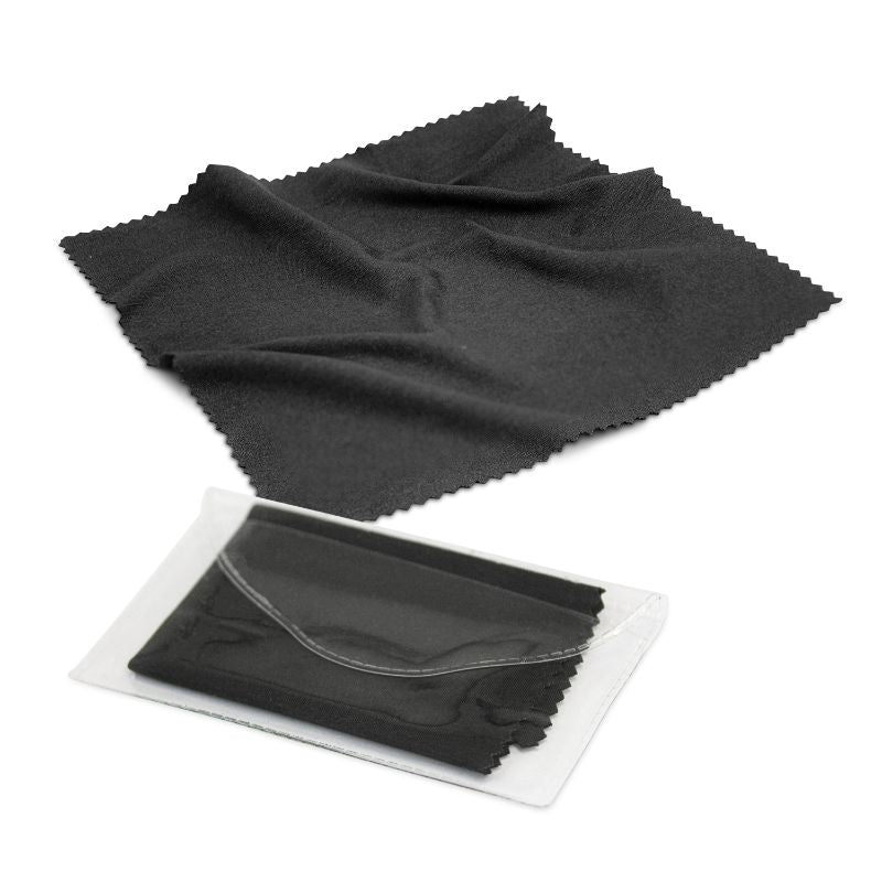Lens Microfibre Cleaning Cloth - Black (Set of 100)