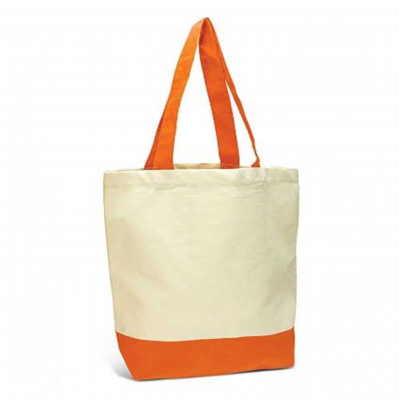 Sedona Cotton Tote Bag - Orange (Set of 12)