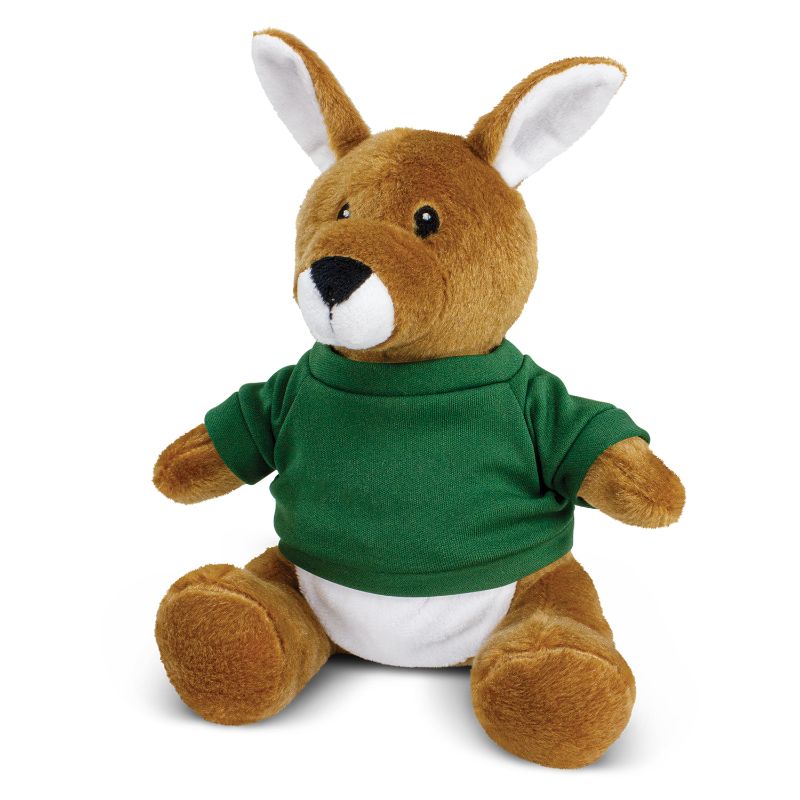 Kangaroo Plush Toy - Dark Green (Set of 6)