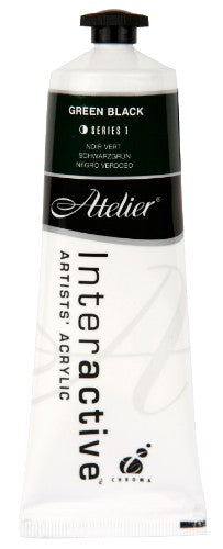 Acrylic Paint - Atelier 80ml Green Black