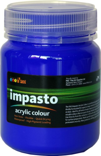 Acrylic paint in a 250ml tube, featuring thick, high-quality formula for vibrant colors and excellent shape retention.