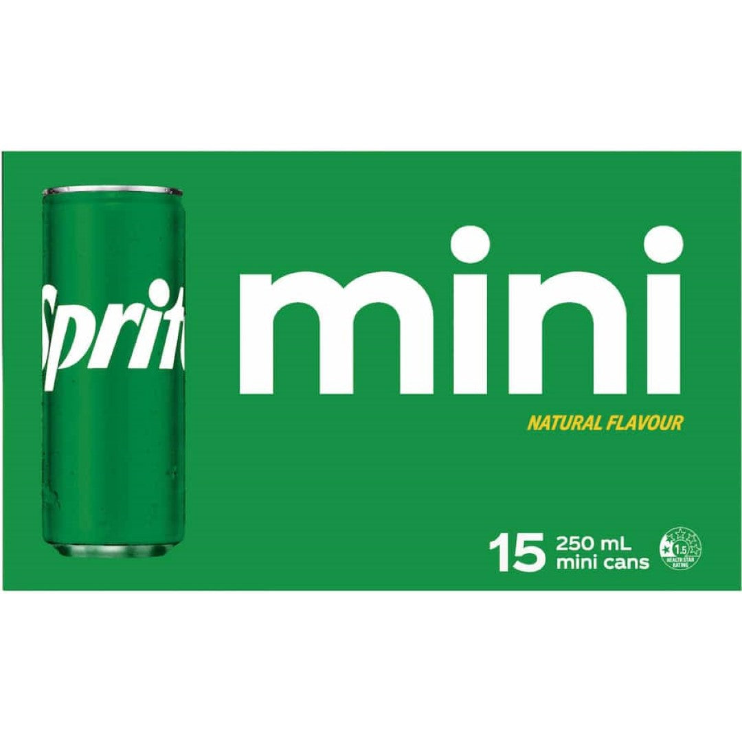 Sprite Lemonade Lemon Lime 250ml cans 15pack