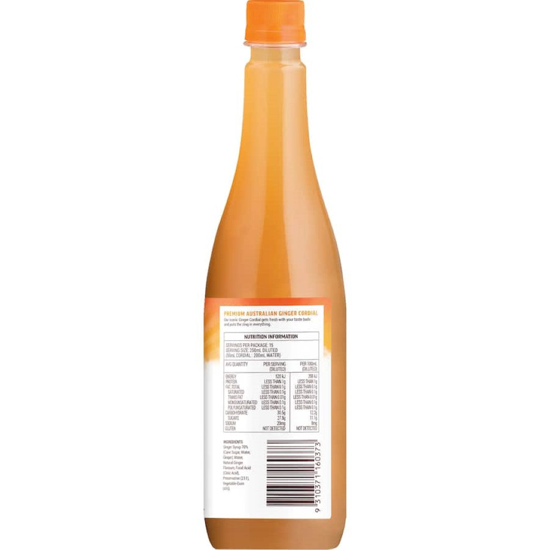 Buderim Concentrate Ginger Refresher Cordial 750mL