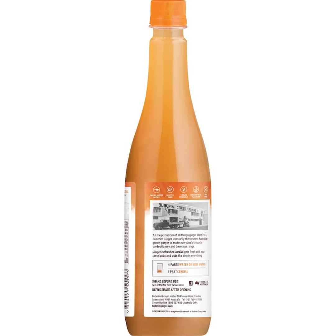 Buderim Concentrate Ginger Refresher Cordial 750mL