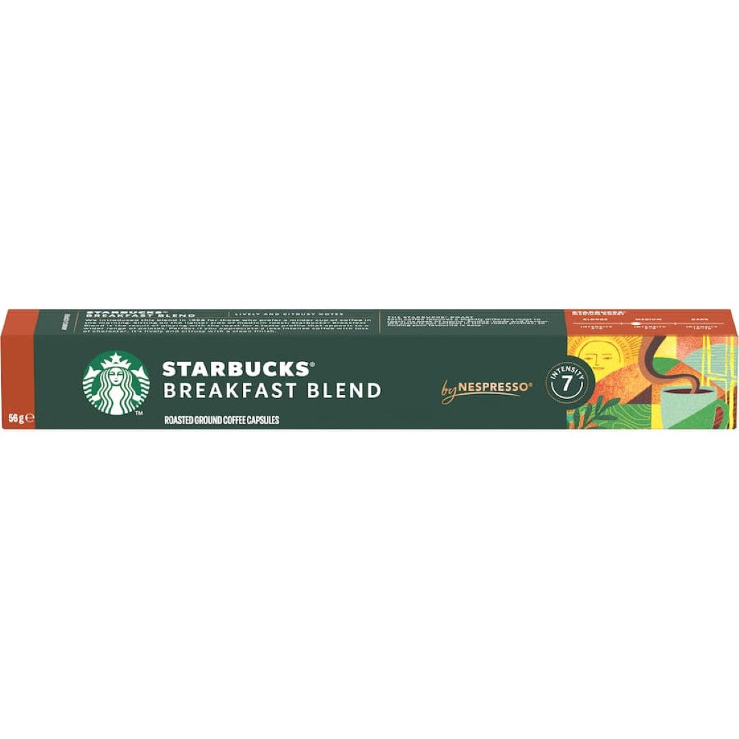 Starbucks By Nespresso Coffee Pods Breakfast Blend 10 pack 56g